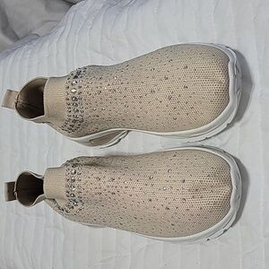 Atalina Jeweled Women's Tennis Shoe Size 10 Tan